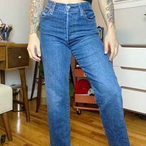 Levi’s rib cage straight ankle denim pants